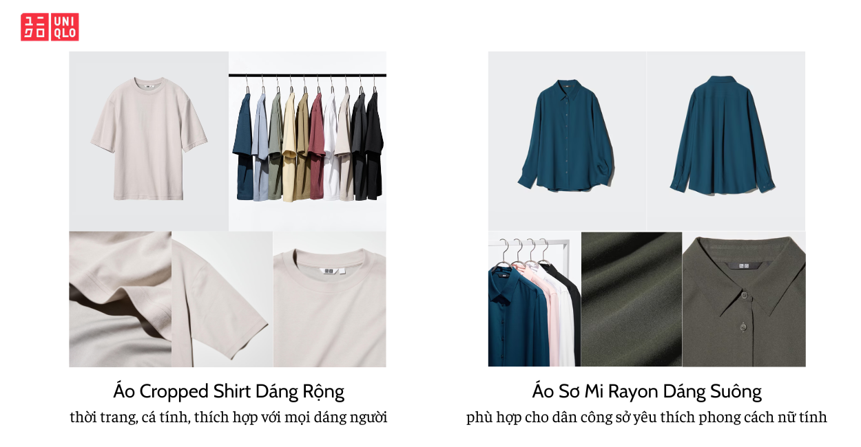 sản phẩm quần áo nữ uniqlo